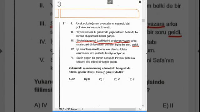 ÜÇ DÖRT BEŞ TYT Türkçe ÇÖZÜMLERİ-345 TYT TÜRKÇE ÇÖZÜMLERİ смотреть онлайн