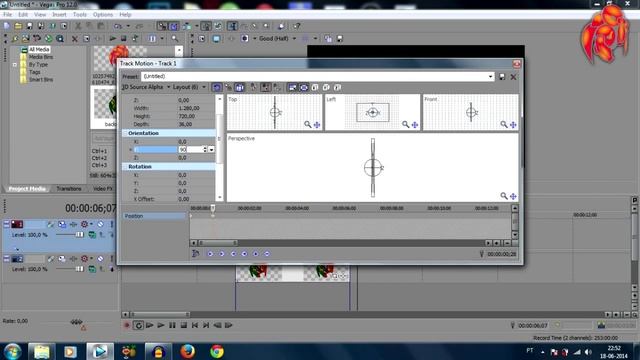 How To Create A Spinning Logo/Watermark - Sony Vegas/Photoshop смотреть онлайн