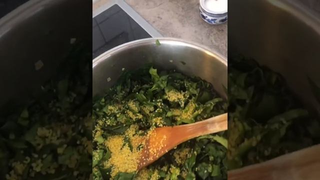 #шпинат #шпинатсчесночнымйогуртом #обед