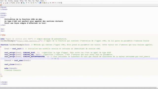 Appeler un service distant avec PHP смотреть онлайн