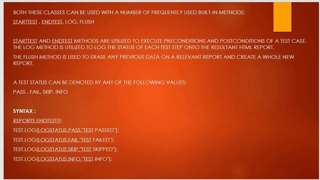 Extent Reports for Selenium смотреть онлайн
