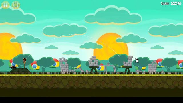Angry Birds Chrome Internet Adventures Let's Play: Levels 2-1 to 2-21 (my guide) смотреть онлайн