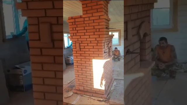 Двухконтурная отопительно-варочная печь-камин от Мой Мастер смотреть онлайн