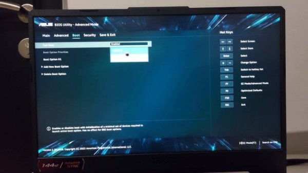 How to boot from USB in Asus Tuf F15 Laptops