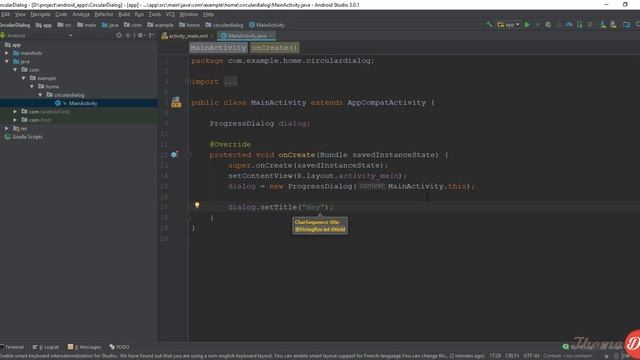 How to create a circular progress dialog in android studio смотреть онлайн