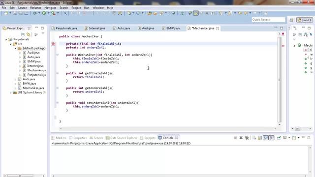 Java Tutorial Programmieren für Anfänger 37 -- final Attribute смотреть онлайн