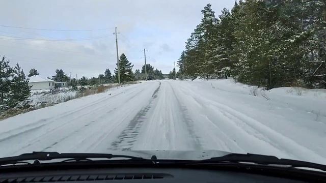 Обзор шин Viatti Brina Nordico на Лада Калина 2 по снегу.