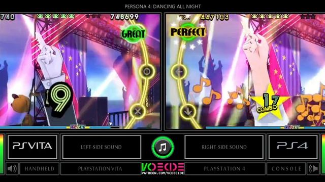 Persona 4: Dancing All Night (PS Vita vs PlayStation 4) Side by Side Comparison смотреть онлайн