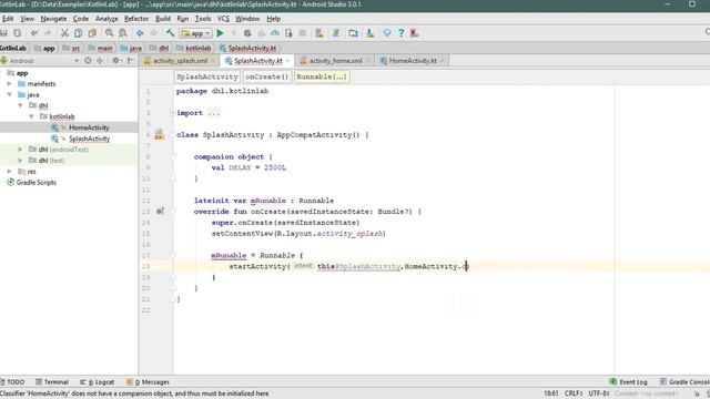 Easy way to create splash screen in Kotlin смотреть онлайн