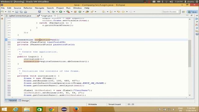 Java swing tutorial using Eclipse - Login Program for java with sqlite database PART-1 смотреть онлайн