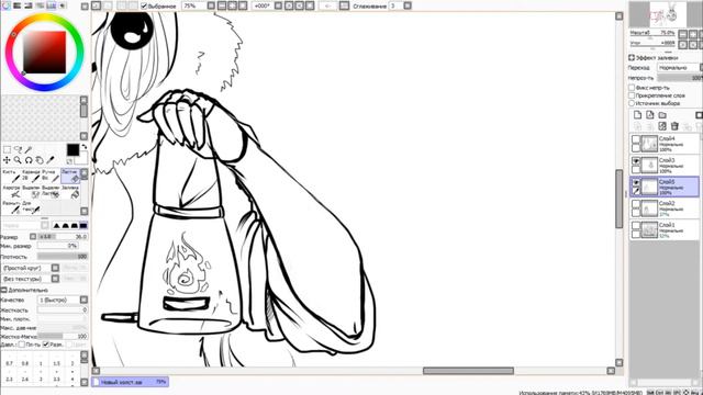 Paint Tool Sai #1 [speedpaint Solya-Tyan] КАК Я ДЕЛАЮ ЛАЙН, СКЕТЧ смотреть онлайн