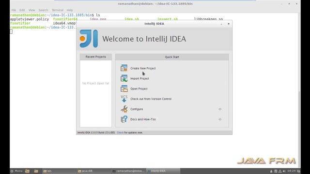 IntelliJ IDEA Community Edition 13 Installation in Debian 9.3 смотреть онлайн