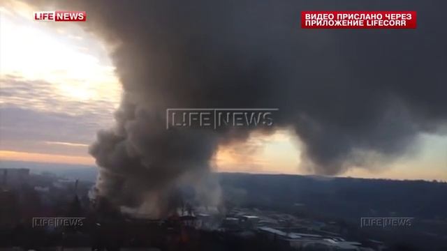 Пожар склада в Калуге! смотреть онлайн
