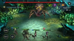 Raid: shadow legends - необычные герои против паучихи в ее логове