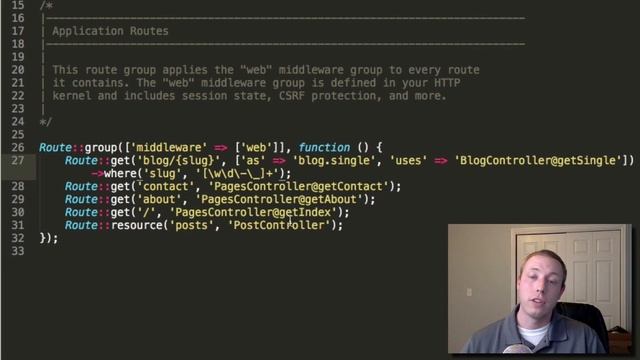 Parts 24 - Slugs in our URL Routes [How to Build a Blog with Laravel 5 Series] смотреть онлайн