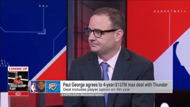 Adrian Wojnarowski explains the details of how the Thunder signed Paul George | SportsCenter | ESPN смотреть онлайн