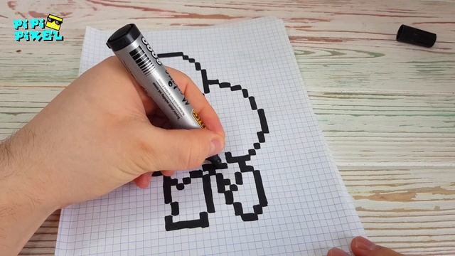 ЭЛЬ ПРИМО КАЧЕК из БРАВЛ СТАРС- РИСУНКИ ПО КЛЕТОЧКАМ - PIXEL ART смотреть онлайн