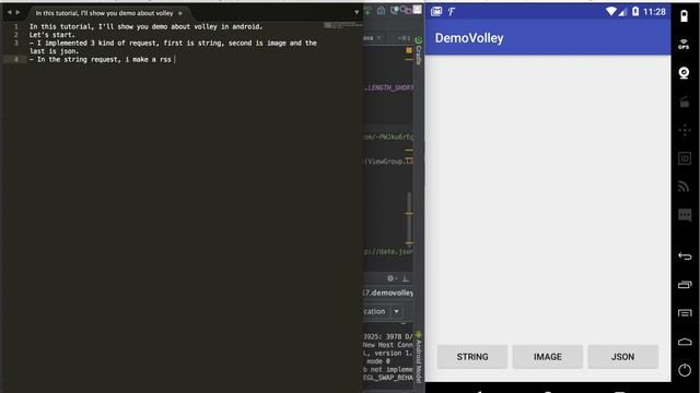 [TheShitCode] - Demo Volley with text, image and json request in Android смотреть онлайн