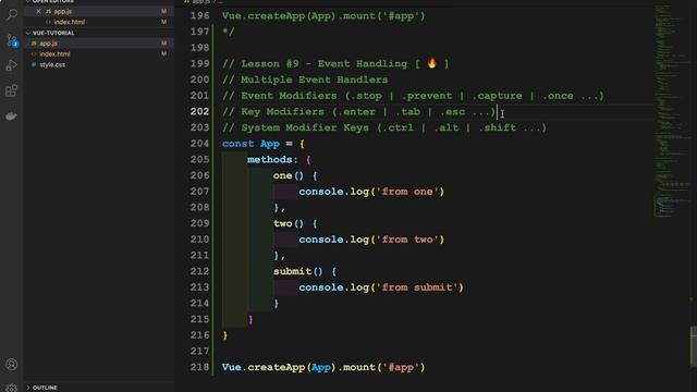 Vue.js 3 Tutorial for Beginners #9 - Event Handling смотреть онлайн