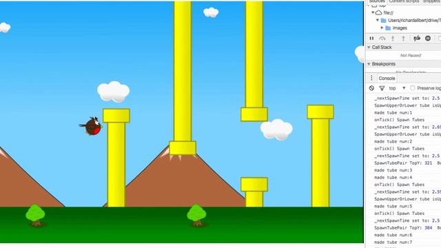 Simple Floppy Robin Cocos2d Javascript Lite #12 Collisions! смотреть онлайн
