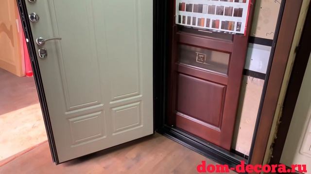 Металлическая дверь TERMO-DOOR House Премиум Термо Лиственница смотреть онлайн