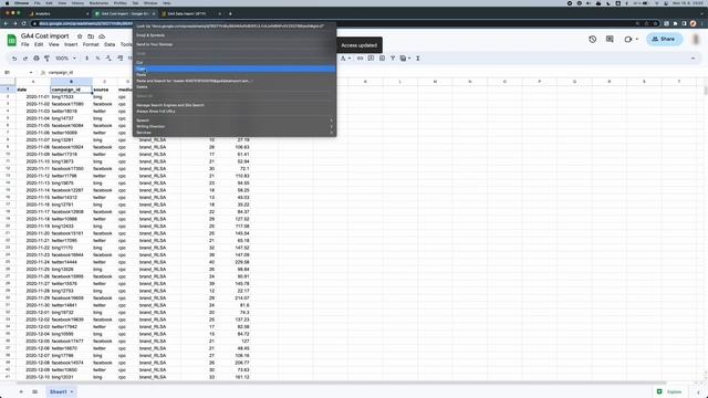 GA4 Data Import (SFTP) - Google Sheets смотреть онлайн