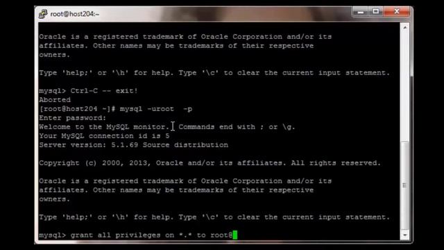 Cambiar contraseña a root en MySQL смотреть онлайн