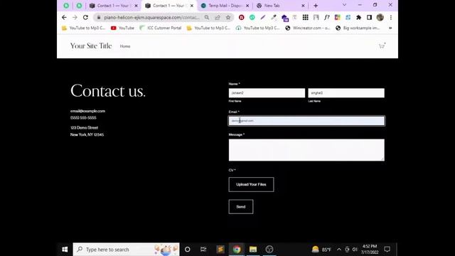 Squarespace Upload button in form all file upload supported by jishaansinghal смотреть онлайн