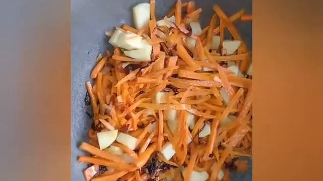 Макарон плов по узбекски. Вкусный и быстро из доступных продуктов. смотреть онлайн