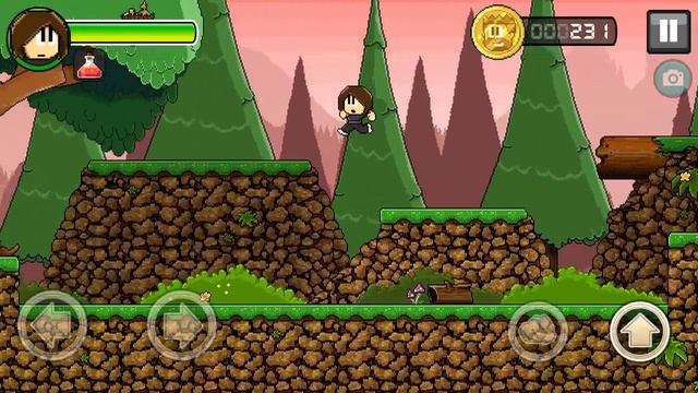 Dan The Man gameplay walkthrough Josie (android-iOS game): Prologue 1 - Trouble in the old town! смотреть онлайн