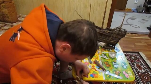 Модель корабля Драккар своими руками Урок 3 смотреть онлайн