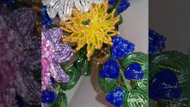 букет цветов из бисера смотреть онлайн