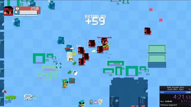 Relic Hunters Zero Speedrun Any% NG+ Epic 3 Relics - Red (8:27) #2 смотреть онлайн