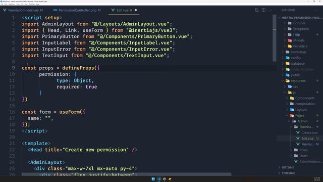 11 Edit Delete Permissions | Laravel Permission with Inertia смотреть онлайн