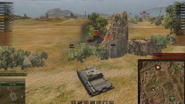 СУ-122-44 - страшный сон тяжелых танков