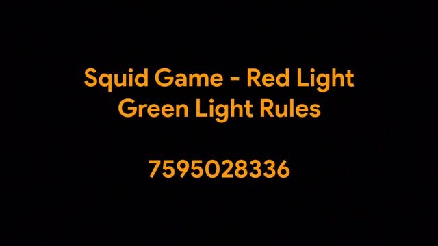 CODE/ID ROBLOX SQUID GAME RED LIGHT GREEN LIGHT RULES смотреть онлайн