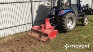 Минитрактор Донг Фенг 244, Культивация участка. Выравнивание участка(4)