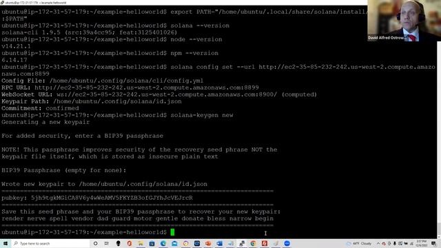 solana rust typescript hello world demo смотреть онлайн