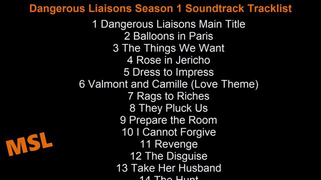 Dangerous Liaisons Soundtrack Tracklist | Dangerous Liaisons Season 1 (2022) Alice Englert