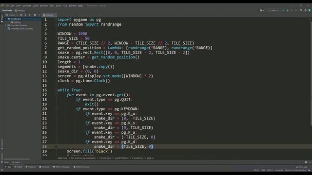 Snake Game in Python смотреть онлайн