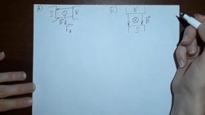 Укажите направление силы Ампера для каждого случая. Ответ поясните.