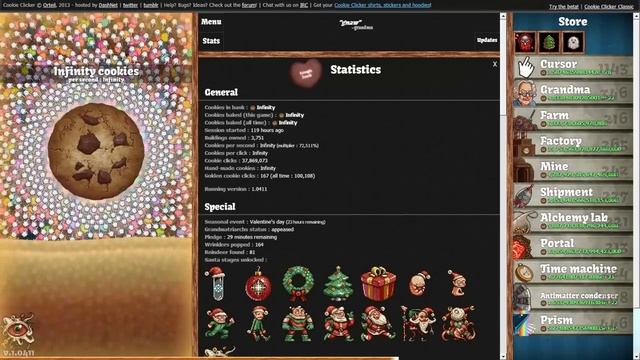 WORLD RECORD Cookie Clicker (Infinity) [Game Beat] смотреть онлайн