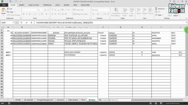 Cara Mengambil Data Dari File Lain secara otomatis (tutorial praktis MS excel) смотреть онлайн