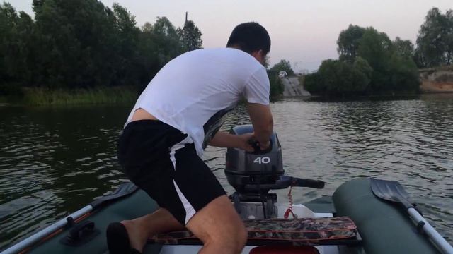 Первый запуск нового мотора YAMAHA 40 XMHS смотреть онлайн