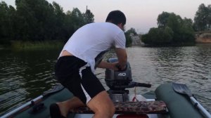 Первый запуск нового мотора YAMAHA 40 XMHS