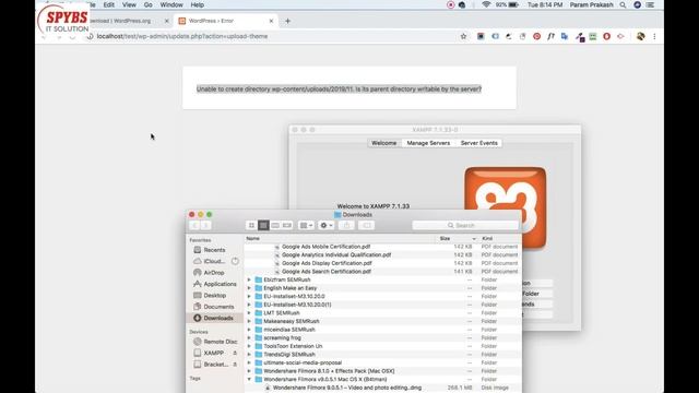Solved - xampp Unable to Create Directory wp-content/uploads (Hindi) смотреть онлайн