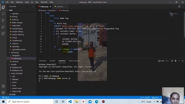 #3.Daftar Tag dalam Pug Node.js смотреть онлайн