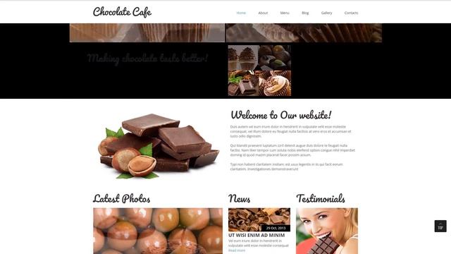 Cafe Responsive Joomla Template - 51114 смотреть онлайн