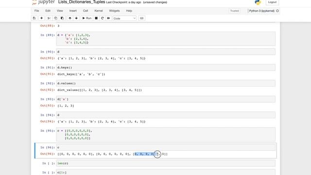 Python: Lesson 2- Lists, Dictionaries and Tuples смотреть онлайн