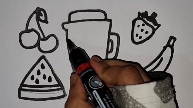How to draw blender with fruits | Как нарисовать блендер с фруктами | DFK Jes ART смотреть онлайн